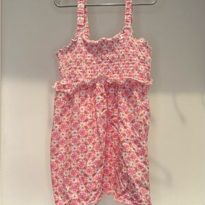 Billabong Pink Floral Kids Tank Top